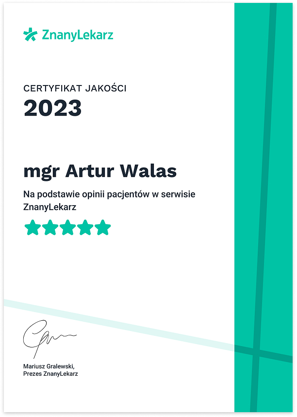 Certyfikat jakości 2023