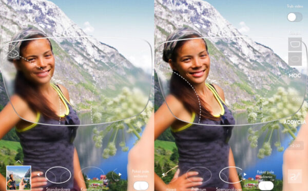 Grafika przedstawiająca jak działają okulary prograsywne.