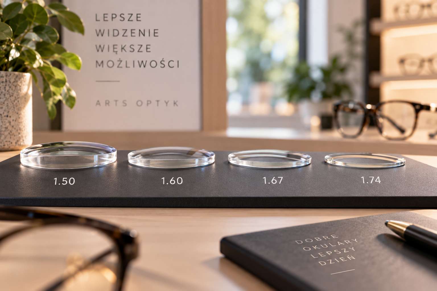 Indeks soczewek 1.50, 1.60, 1.67 czy 1.74 – jak dobrać grubość szkieł do wady wzroku?